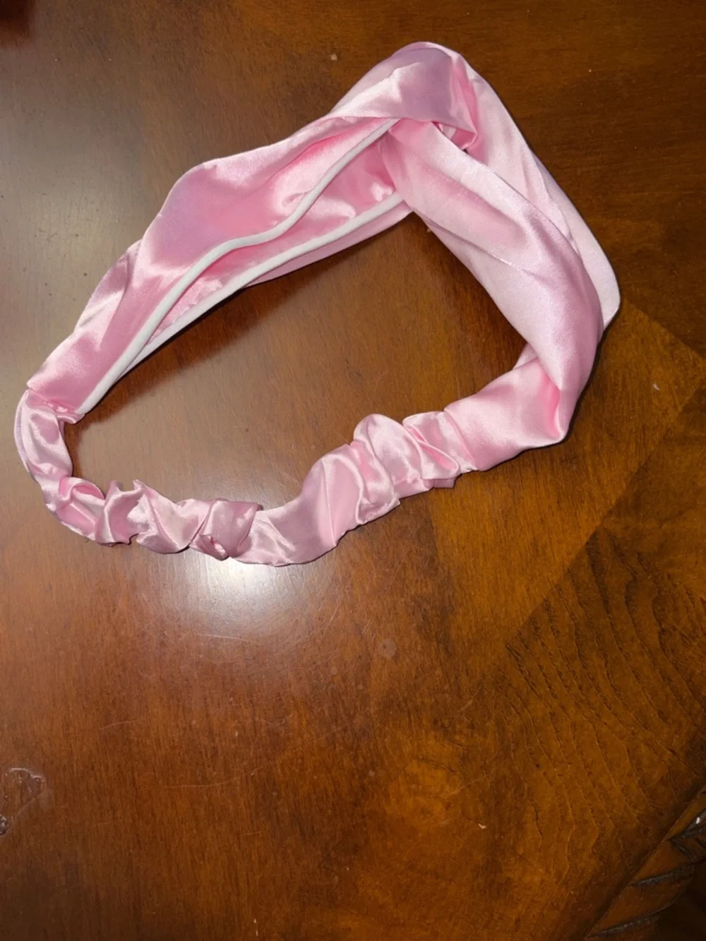 Kids Pink Spa Hair Accessory Set - Soft Headbands & Eye Mask